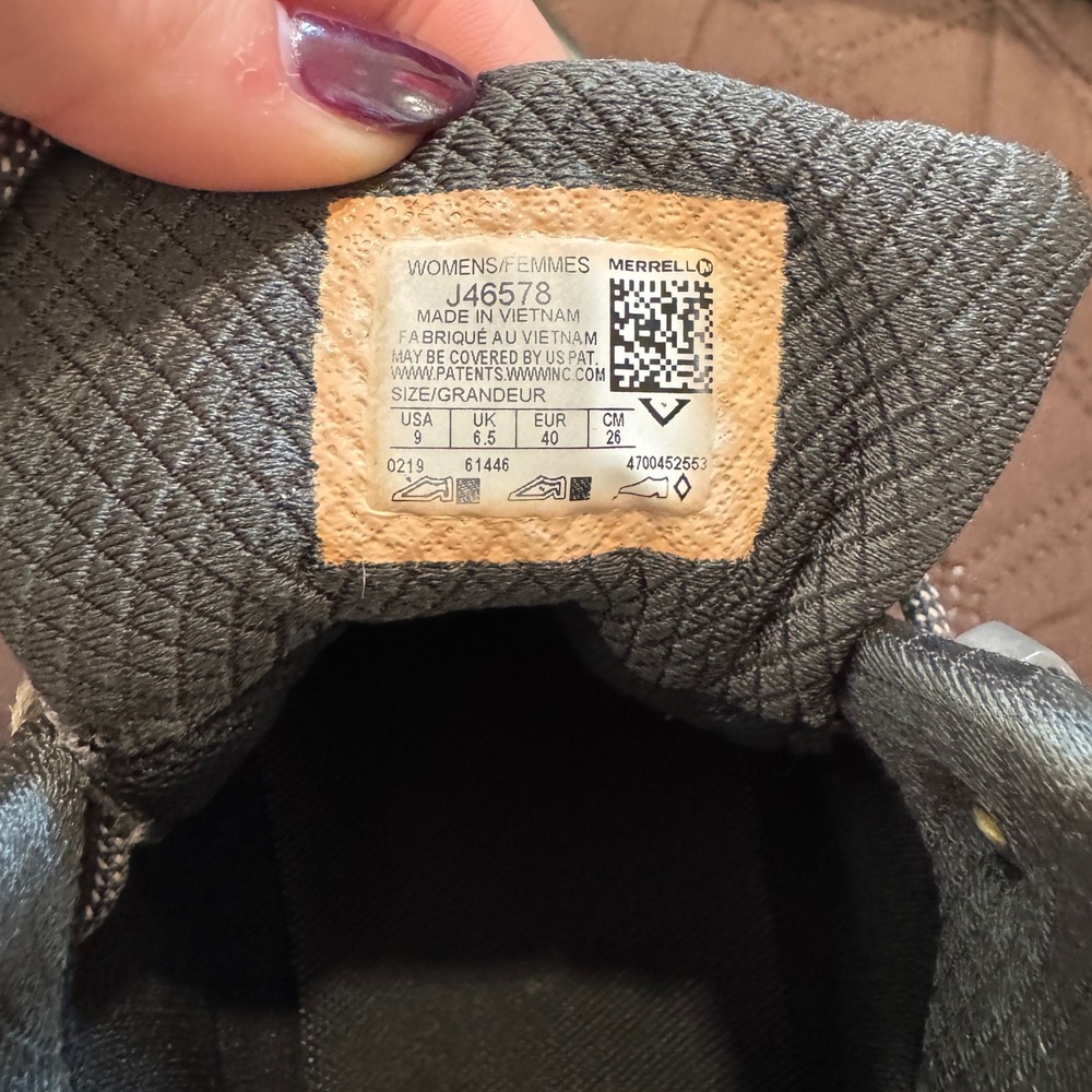 Merrell Siren Edge Q2 Mid Waterproof Hiking Boots W9 - Picture 8 of 8
